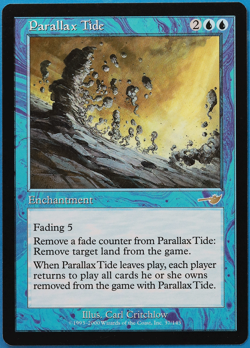 Parallax Tide Nemesis NM Blue Rare MAGIC GATHERING CARD (ID# 501698) ABUGames - Image 1