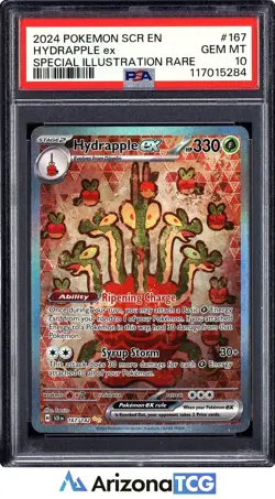Pokemon 2024 Hydrapple ex 167/142 SIR Stellar Crown GEM MINT PSA 10 - Image 1