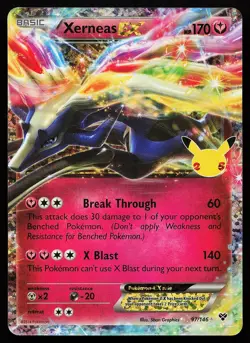 Xerneas EX 97/146 Holo Celebrations Classic Collection Pokemon Card - Image 1