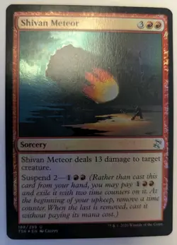 Shivan Meteor Time Spiral Remastered Foil - MTG - Image 1