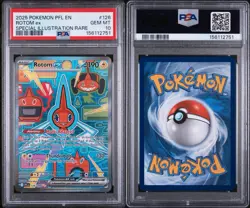 2025 POKEMON PFL EN-PHANTASMAL FLAMES SPECIAL ILLUSTRATION RARE ROTOM EX PSA 10 - Image 3