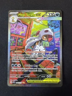 Pokemon Ascended Heroes Mega Scrafty EX 285/217 Special Illustration Rare - Image 1