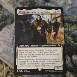 MTG Final Fantasy | Heidegger, Shinra Executive Borderless Foil - Image 1