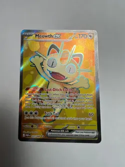 Pokemon Meowth ex 107/088 Me03: Perfect Order Holo NM - Image 1