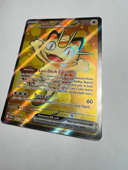 Pokemon Meowth ex 107/088 Me03: Perfect Order Holo NM - Image 2