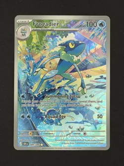 Pokemon Frogadier 089/086 SV 151 Illustration Rare Holo English - Image 1