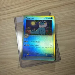 2003 Pokemon EX Sandstorm Vaporeon Reverse Holo #25/100 - Image 1