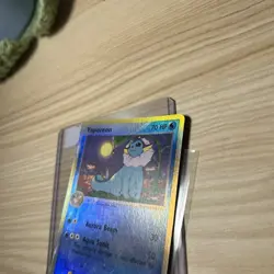 2003 Pokemon EX Sandstorm Vaporeon Reverse Holo #25/100 - Image 3