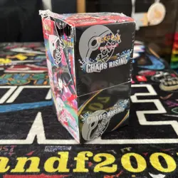 Pokemon TCG Chaos Rising Half Booster Box (18 Packs) Unsealed Rip In Seal - Image 1