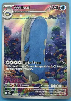 Pokemon TCG - Wailord - SV09: Journey Together - Holo - Full Art - 162/159 - Image 1