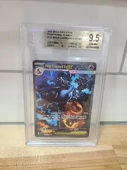 Pokemon Mega Charizard X Ex #125 SIR Phantasmal Flames BGS 9.5 GEM MINT - Image 1