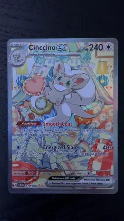Cinccino ex 119/086 Crown Zenith Full Art Holo Ultra Rare Pokemon TCG - Image 1
