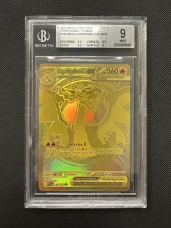 BGS 9 Pokemon 2025 Phantasmal Flames Mega Charizard X ex MHR 130/094 “Mint” - Image 1