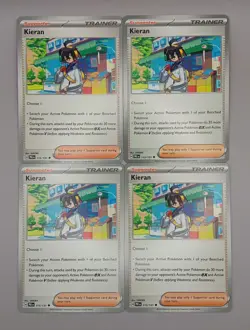 4x Kieran 113/131 x4 - NM Prismatic Evolutions Pokemon Playset - Image 1