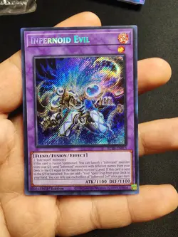 Yugioh!-Infernoid Evil-BLTR-EN013-Secret Rare- 1st Edition-(VLP/NM) - Image 3