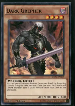 Dark Grepher SDPD-EN017 Common / Short Print Yu-Gi-Oh 1st Edition Near Mint - Image 1