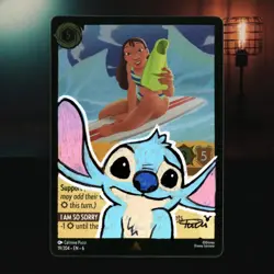 Disney Lorcana Card - Carmine Pucci Signature / Autograph & Sketch - Nani Foil - Image 1