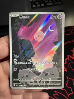 Munna 116/086 Pokemon Card From Black Bolt Illustration Rare Pack Fresh NM - Image 1