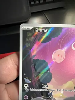 Munna 116/086 Pokemon Card From Black Bolt Illustration Rare Pack Fresh NM - Image 5