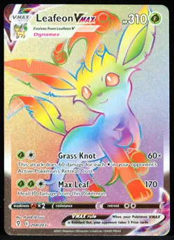 Leafeon VMAX #204/203 Evolving Skies NM- Corner Ding Pokemon Card - Image 1