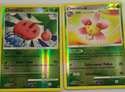 Pokemon TCG Card Lot - Cherubi 54/100, Cherrim 14/100, Reverse Holo, Stormfront - Image 1