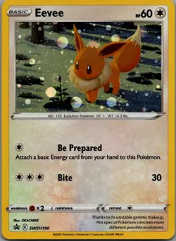 Eevee Promo SWSH: Sword & Shield Promo Cards SWSH190 NM - Image 1