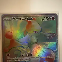 Pokemon 2017 Shining Legends Mewtwo GX Rainbow Rare Card 76/73 🔥🔥 - Image 3