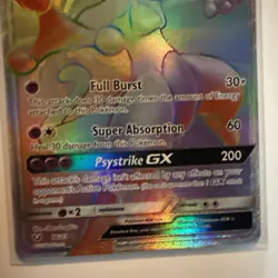Pokemon 2017 Shining Legends Mewtwo GX Rainbow Rare Card 76/73 🔥🔥 - Image 4