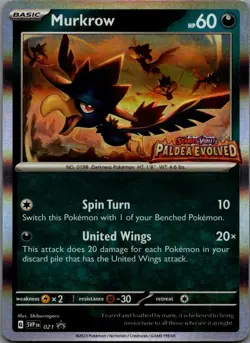 Murkrow - (Prerelease) Promo SV: Scarlet & Violet Promo Cards 021 NM - Image 1