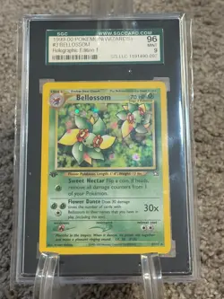 SGC 9 MINT Bellossom #3 2000 Neo Genesis 1st Edition Holo Pokemon Card - Image 1