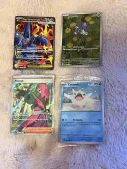 POKEMON TCG - ENGLISH CHEAP 4 CARD LOT - TRAINER, ART RARE, SECRET RARE, STAMP - Image 1
