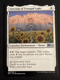 1x Sanctum Of Tranquil Light (033) Core Set 2021 M21 LP MTG Magic x1 MKE - Image 1
