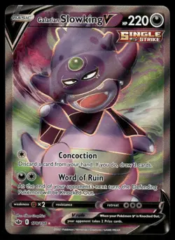 Pokemon Cards Galarian Slowking V 178/198 Chilling Reign Ultra Rare NM - Image 1