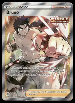 Pokemon Cards Bruno 158/163 Battle Styles Ultra Rare NM *3 - Image 1