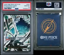 One Piece Card Game - Dead Man's Game OP12-037 Alt Art Foil PSA 10 - Image 3
