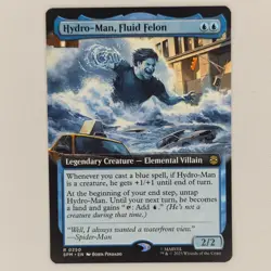 MISPRINT CRESCENT STAMP EXTENDED ART HYDRO-MAN, FLUID FELON SPM NM MTG - Image 1