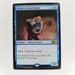 MISPRINT CRIMPED FOIL MYSTIC ARCHAEOLOGIST CORE SET 2019 LP MTG - Image 1