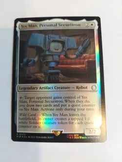 Yes Man, Personal Securitron Universes Beyond: Fallout Foil - Image 1