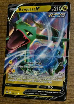 Rayquaza V Promo | 100/159 | Crown Zenith | Pokemon TCG NM Fast Shipping - Image 1