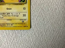 English Pokemon Card Pikachu 58/102 Base Set ☆Vintage TCG Wizards From Japan F/S - Image 3