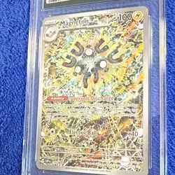 Pokemon Magneton 112/106 Sv8 Super Electric Breaker Art Rare Holo CGC 9 Japanese - Image 4