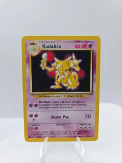 Pokemon Kadabra 32/102 Base Set 4th Print 1999-2000 Uncommon Near Mint - Image 1