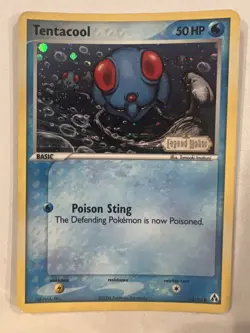 Tentacool 66/92 EX Legend Maker Stamped Holo Pokemon TCG - Image 1