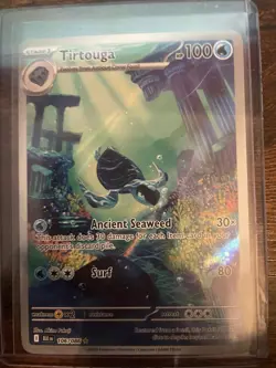 Pokemon Tirtouga 106/086 Illustration Rare Sv: Black Bolt Full Art NM/M+ - Image 1