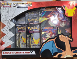 Pokemon TCG Celebrations Collection Lance's Charizard V Box 820650101625 - Image 1