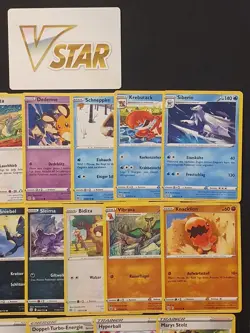 Pokemon Karten Sammlung - Stahlende Sterne Schwert & Schild Set - Deutsch Vstar - Image 3