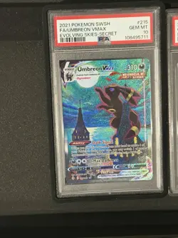 Pokemon Umbreon VMAX Alt Art Secret 215/203 Evolving Skies PSA 10 2021 - Image 1
