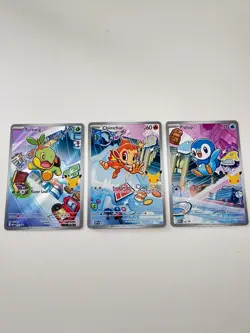 Pokemon TCG First Partner Illustration Collection Series 1 Gen 4 Sinnoh Starters - Image 1