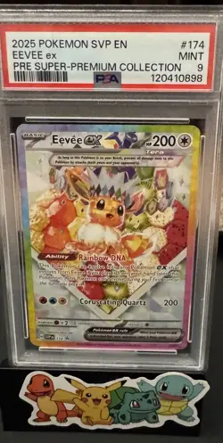 2025 POKEMON SVP EN EEVEE ex PRE SUPER-PREMIUM COLLECTION PSA 9 - Image 1