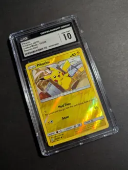 2019 Pokemon Sun & Moon Unified Minds Pikachu Reverse Holo #55/236 CGC 10 - Image 2